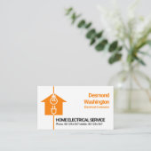 Carte De Visite Service électrique à domicile par câble Motif Elec (Debout devant)