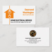 Carte De Visite Service électrique à domicile par câble Motif Elec (Devant / Derrière)