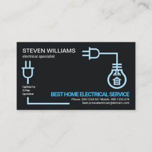 Carte De Visite Service électrique de câblage à circuit électrique