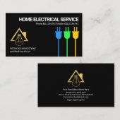 Carte De Visite Service électrique des bougies neutres Earth Live (Devant / Derrière)