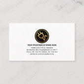 Carte De Visite Service électrique étonnant en couches rouges (Dos)