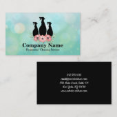 Carte De Visite Service Élégant de nettoyage Parties scintillant B (Devant / Derrière)