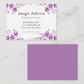 Carte De Visite Service élégant de planification d'événements Mari (Devant / Derrière)