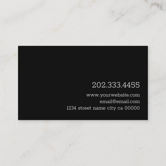 Carte De Visite Service et réparation des appareils (Dos)