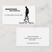 Carte De Visite Service Exterminateur de lutte antiparasitaire (Devant / Derrière)