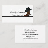 Carte De Visite Service Farrier (Devant / Derrière)