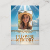 Carte De Visite Service funéraire de masse prière Merci Photo Plag (Devant)