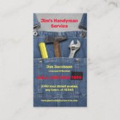 Carte De Visite Service Handyman (Devant)
