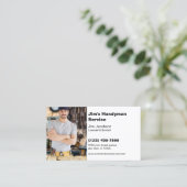 Carte De Visite Service Handyman (Debout devant)