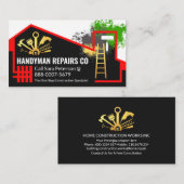 Carte De Visite Service Handyman Home Derelict (Devant / Derrière)