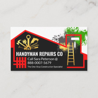 Carte De Visite Service Handyman Home Derelict
