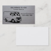 Carte De Visite Service indépendant de la livraison de messager (Devant / Derrière)