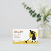 Carte De Visite Service Janitorial de nettoyage des maisons de Par (Debout devant)