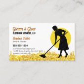 Carte De Visite Service Janitorial de nettoyage des maisons de Par (Devant)