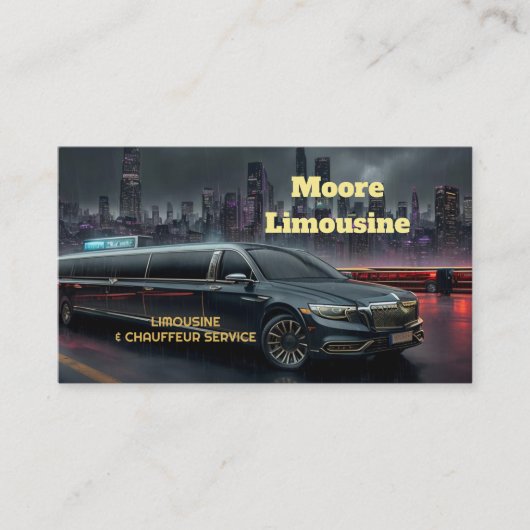 Carte De Visite Service Limo (Devant)