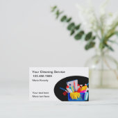 Carte De Visite Service local de nettoyage des maisons (Debout devant)