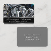 Carte De Visite Service mécanique du moteur de motocyclette de con (Devant / Derrière)