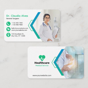 Carte De Visite Service Médicale créatif personnalisé