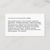 Carte De Visite Service Médicale de conciergerie classique (Dos)