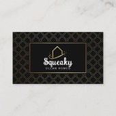 Carte De Visite Service ménage de ménage de luxe ménage ménage mén (Dos)