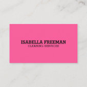 Carte De Visite Service minimal de nettoyage de maison de femme de (Dos)