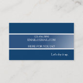 Carte De Visite Service moderne de nettoyage et d'assainissement d (Dos)