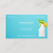 Carte De Visite Service Moderne De Nettoyage Pastel (Dos)