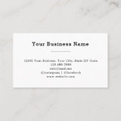 Carte De Visite Service moderne de retrait de graffitis (Dos)