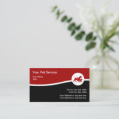 Carte De Visite Service moderne pour animaux de compagnie de chat  (Debout devant)