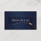 Carte De Visite Service Noir Mobile Signature Marine & Rose Gold (Devant)