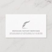 Carte De Visite Service Notaire Élégant (Devant)