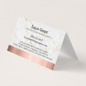 Carte De Visite Service Notaire Mobile Sleek Conception personnali (Dos)