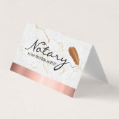 Carte De Visite Service Notaire Mobile Sleek Conception personnali (Devant)