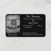 Carte De Visite service original de garde d'animaux de compagnie a (Devant)