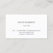 Carte De Visite Service Paysage Jardin Plante Succulent (Dos)