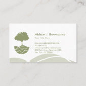 Carte De Visite service paysagère jardin Gardener (Dos)