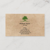 Carte De Visite service paysagiste professionnel et soin de pelous (Dos)