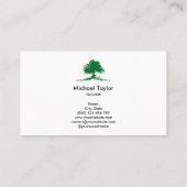 Carte De Visite service paysagiste professionnel et soin de pelous (Dos)