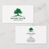 Carte De Visite service paysagiste professionnel et soin de pelous (Devant / Derrière)