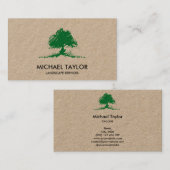 Carte De Visite service paysagiste professionnel et soin de pelous (Devant / Derrière)