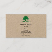 Carte De Visite service paysagiste professionnel et soin de pelous (Dos)