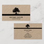 Carte De Visite service paysagiste professionnel et soin de pelous (Devant / Derrière)