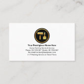 Carte De Visite Service Peinture Splatter (Dos)