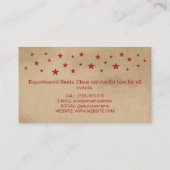 Carte De Visite Service Père Noël professionnel Père Noël Beige Ro (Dos)