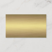 Carte De Visite Service pour animaux Empreintes de pattes Gold de (Dos)