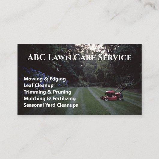 Carte De Visite Service Premium Lawnpro (Devant)