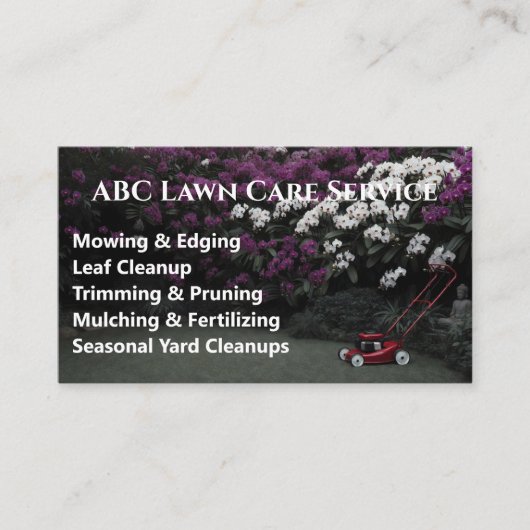 Carte De Visite Service Premium Lawnpro (Devant)