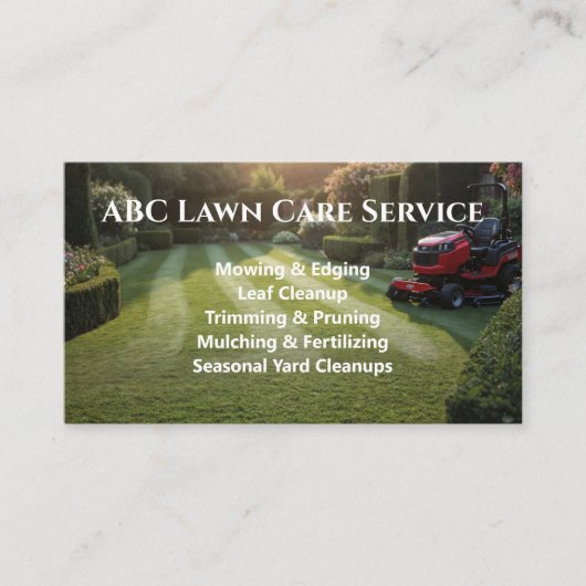 Carte De Visite Service Premium Lawnpro (Devant)