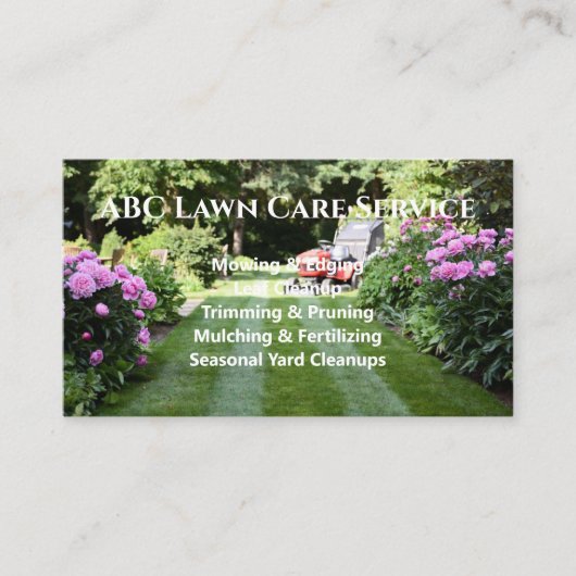 Carte De Visite Service Premium Lawnpro (Devant)