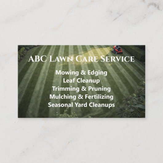 Carte De Visite Service Premium Lawnpro (Devant)